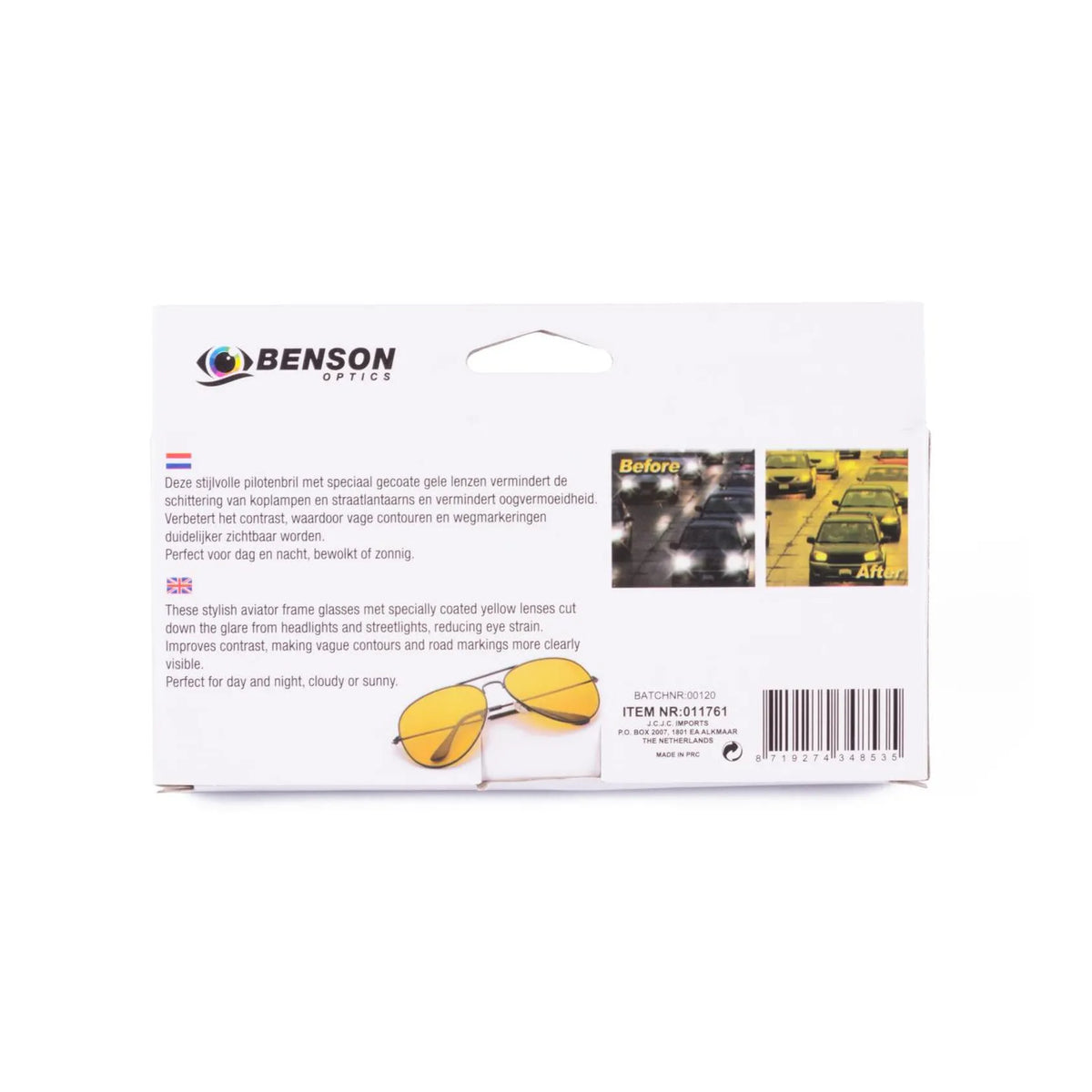 Benson Optics Nachtzicht bril piloot
