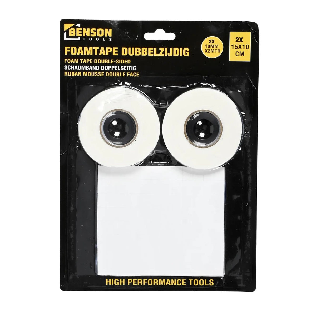 Benson Tools Foamtape set dubbelzijdig