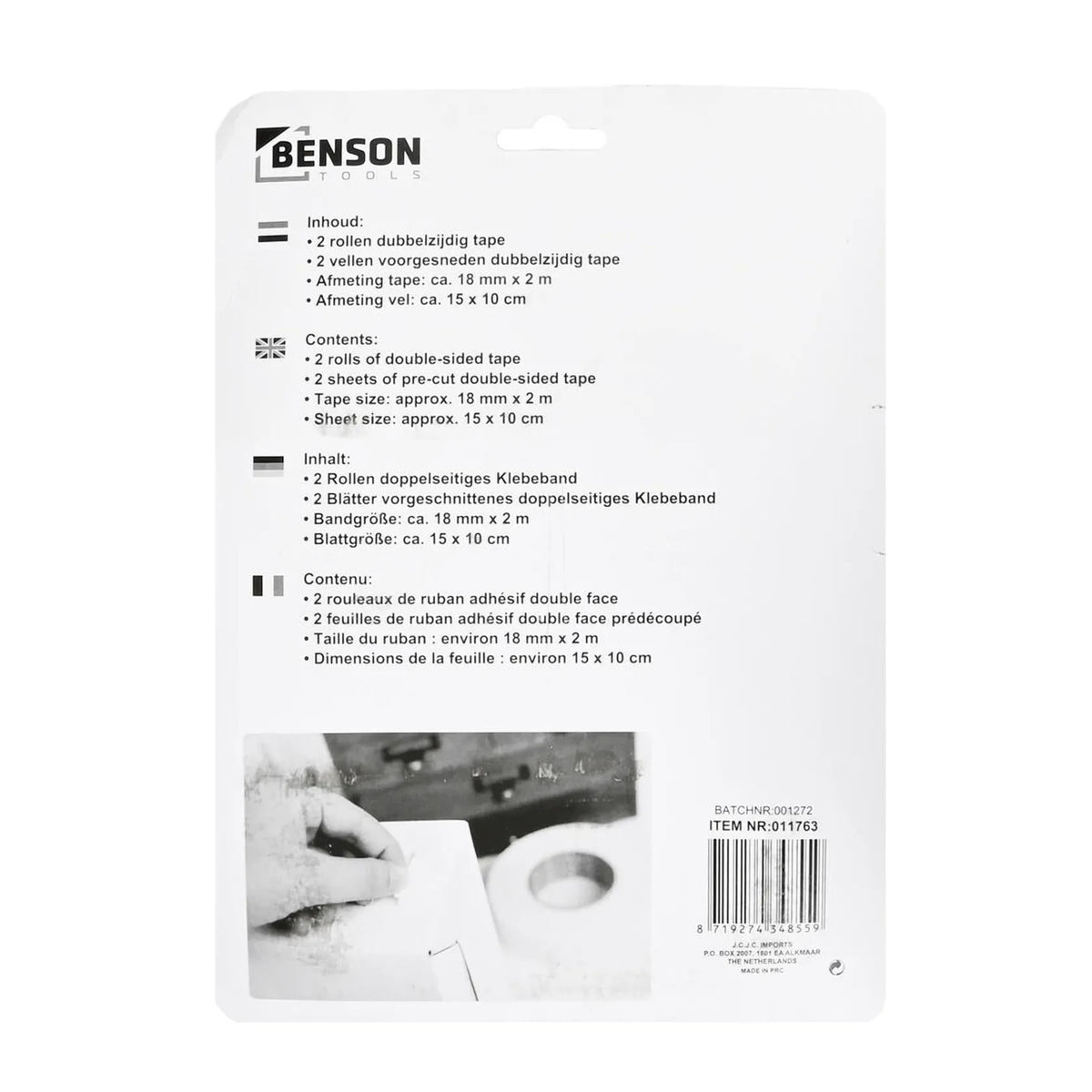 Benson Tools Foamtape set dubbelzijdig