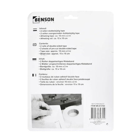 Benson Tools Foamtape set dubbelzijdig