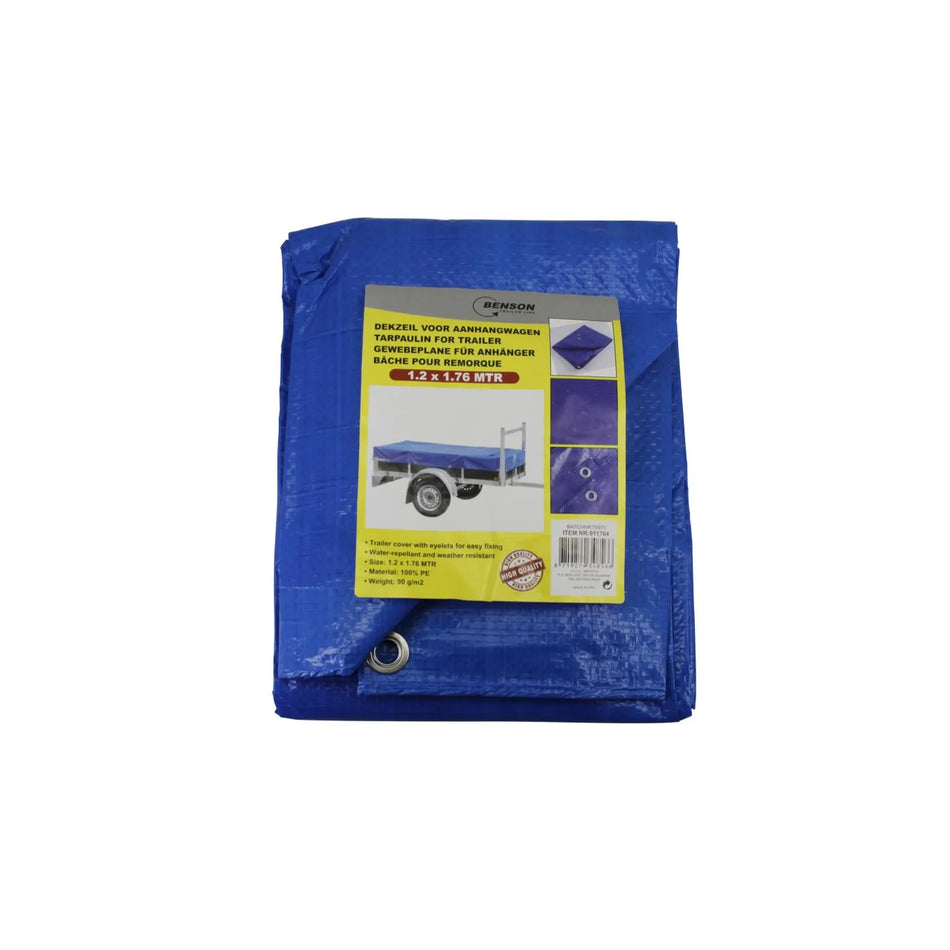 Benson Automotive Aanhangwagen afdekzeil 1.2 x 1.76 mtr
