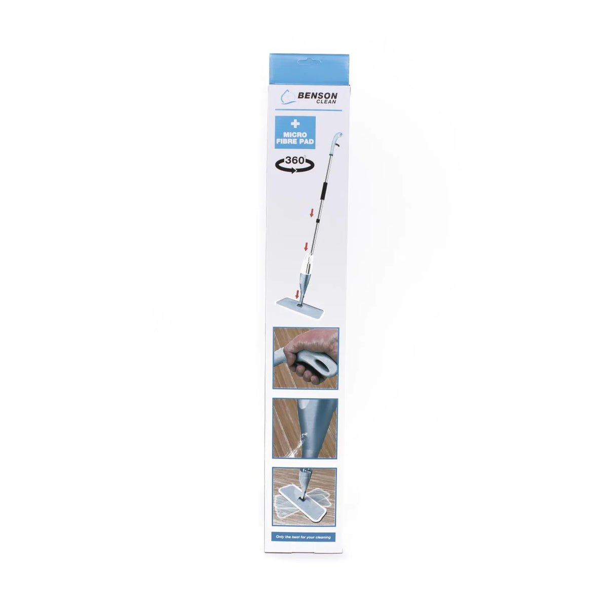 Benson Clean Vloermop + sprayfunctie + microfibre pad