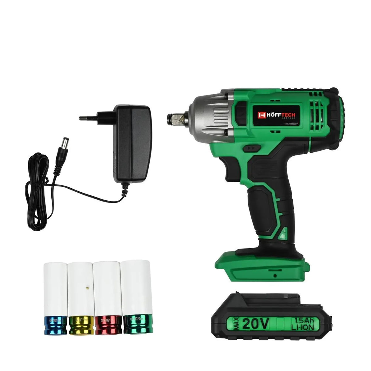 Höfftech Accu slagmoersleutel 1/2" 20 v + 4 doppen