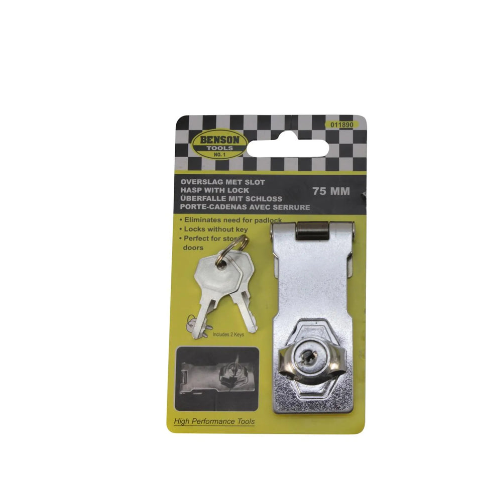 Benson Tools Overslag met slot 75 mm