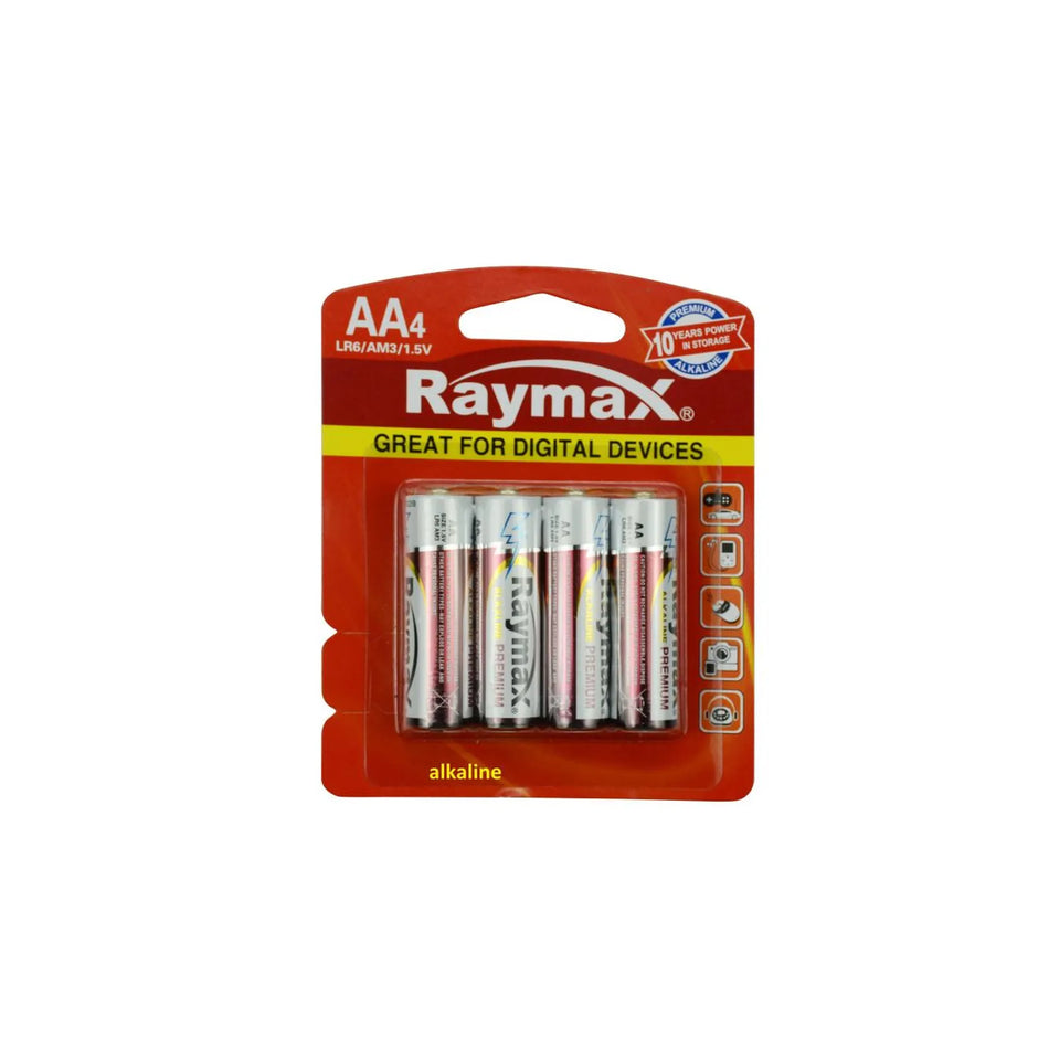 Raymax batterij penlite AA LR6 4 dlg alkaline