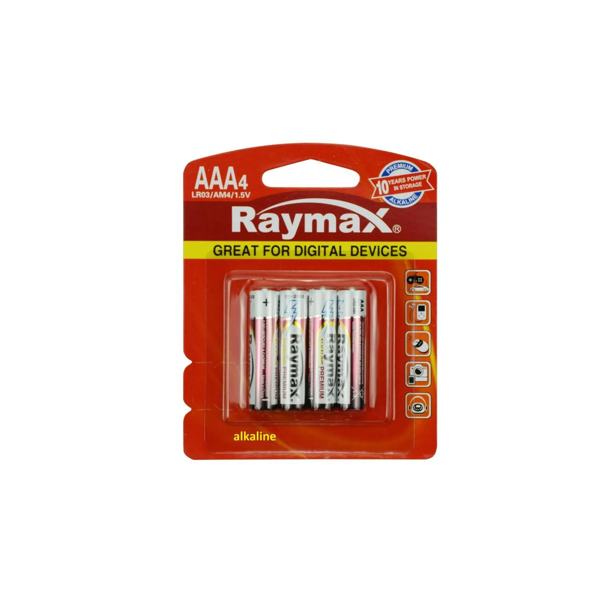 Raymax batterij AAA LR03 4 dlg alkaline
