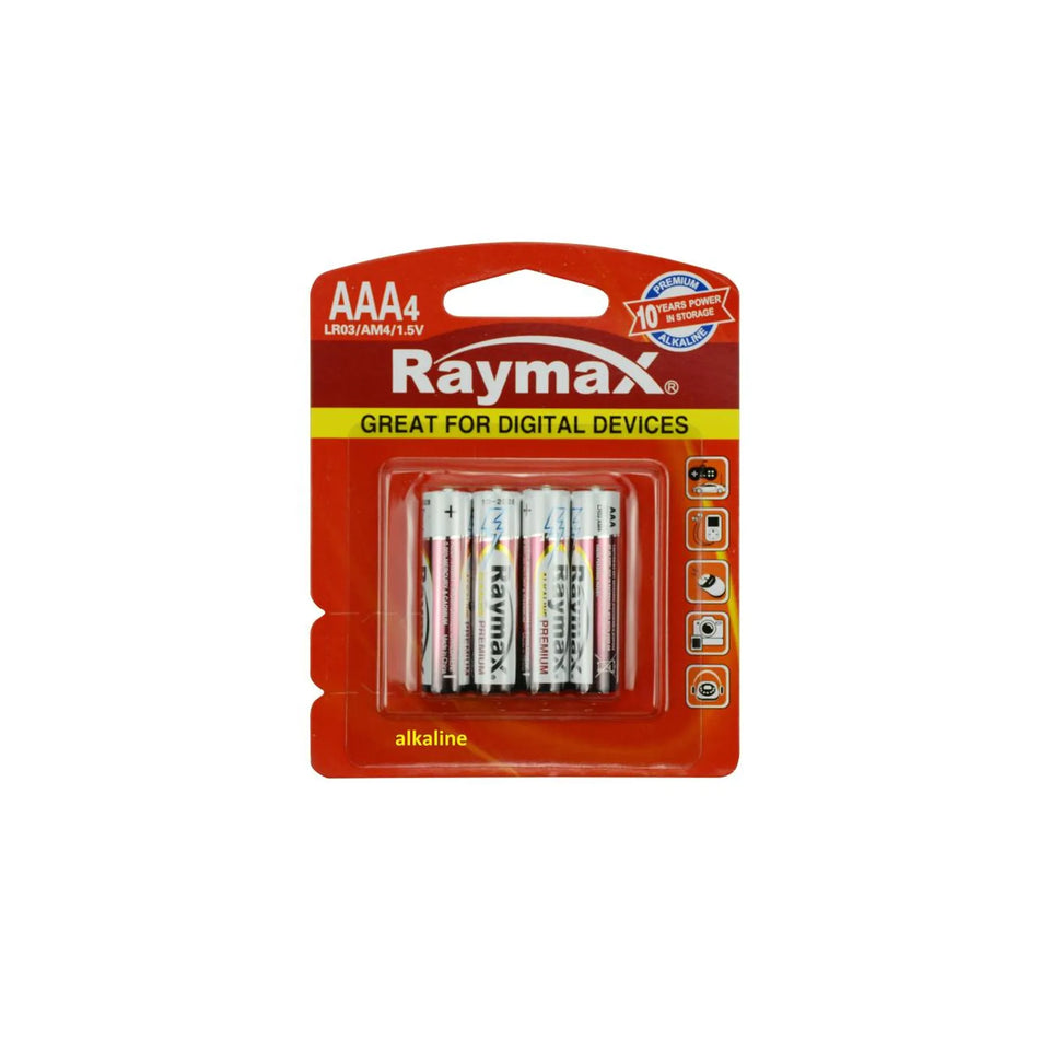 Raymax batterij AAA LR03 4 dlg alkaline