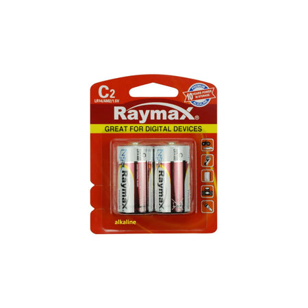 Raymax batterij c/LR14 2 dlg alkaline