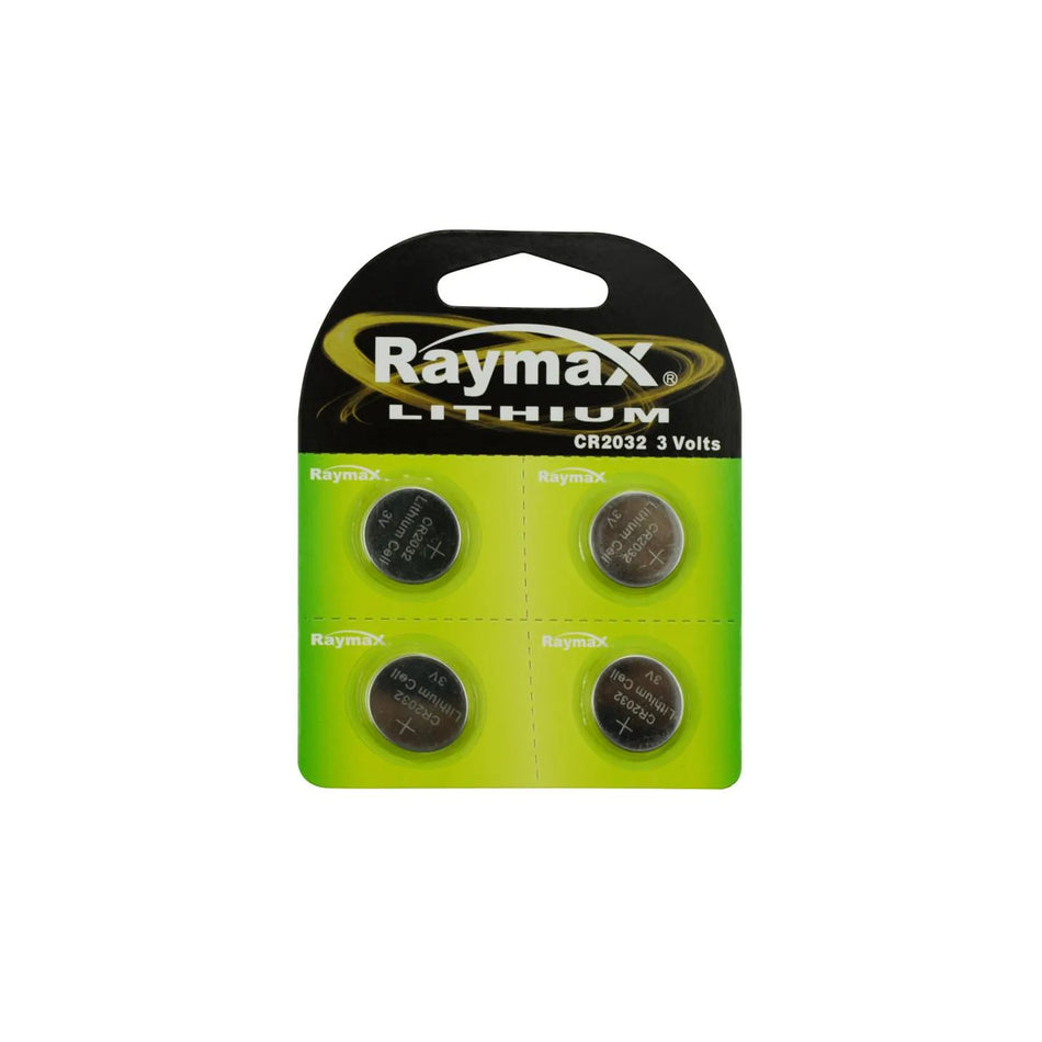 Raymax batterij knoopcel 3V CR2032 4 dlg lithium
