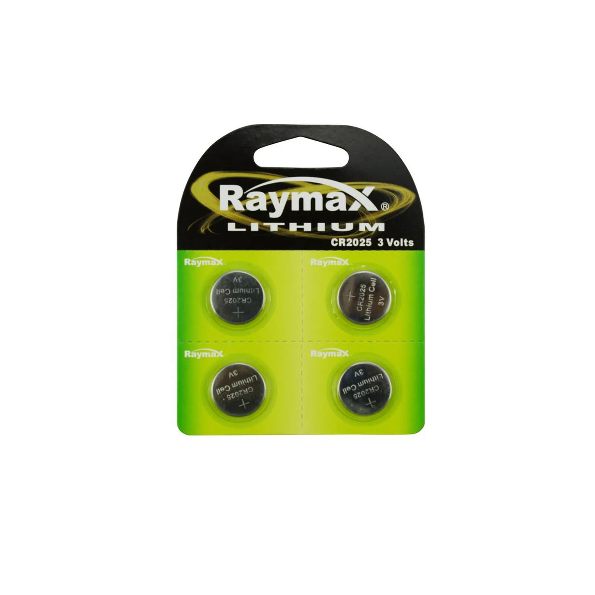 Raymax batterij knoopcel 3V CR2025 4 dlg lithium