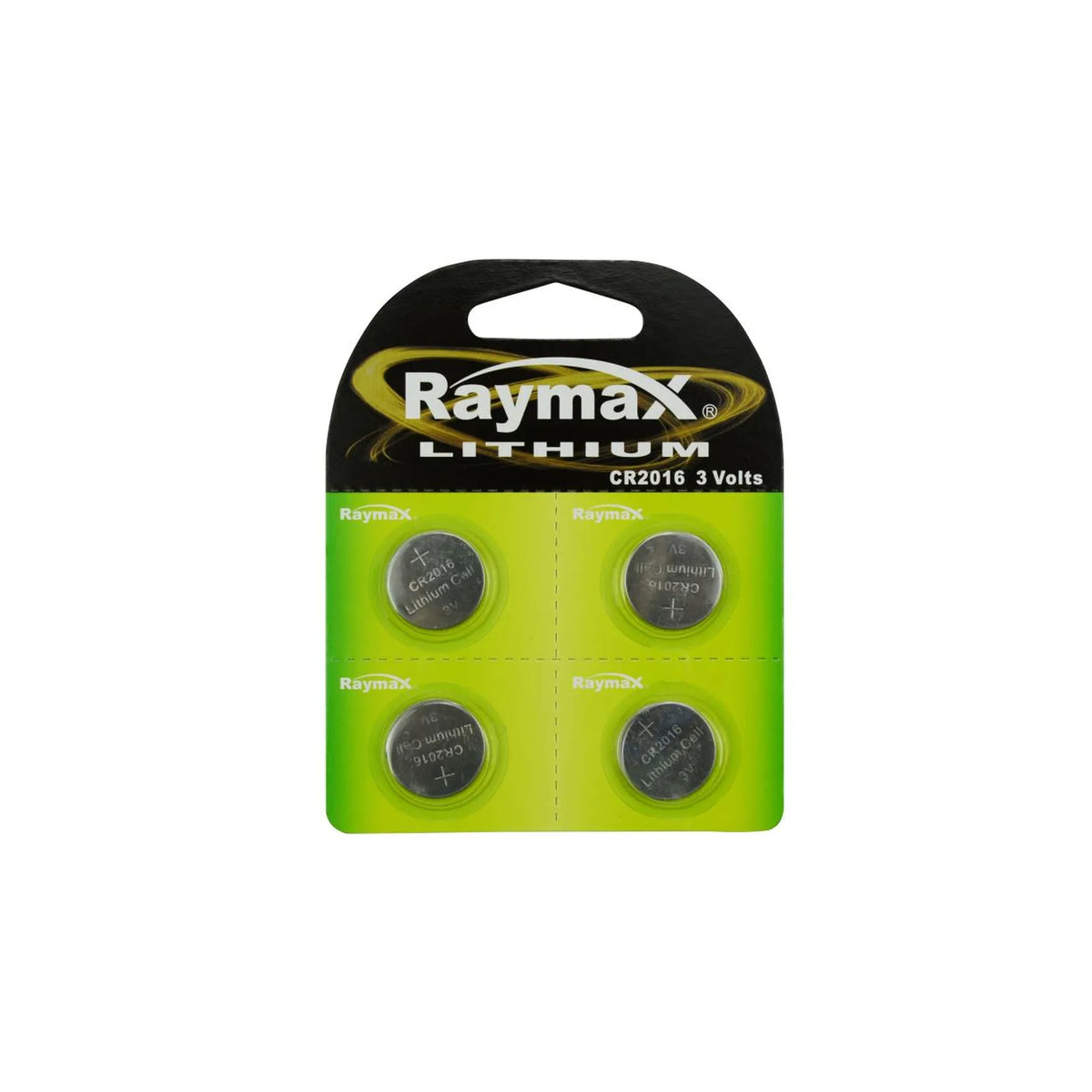 Raymax batterij knoopcel 3V CR2016 4 dlg lithium