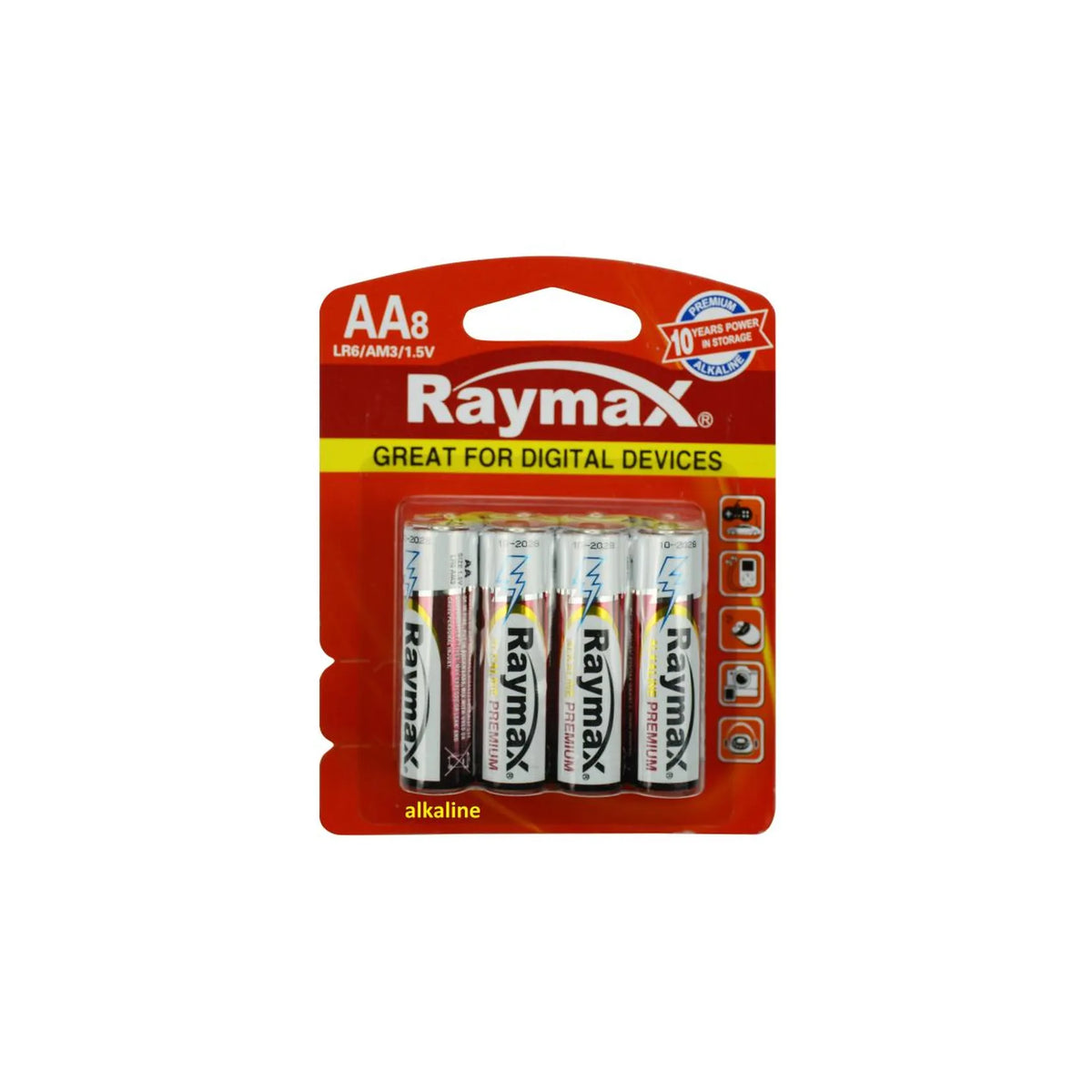Raymax batterij AA LR6 8 dlg alkaline