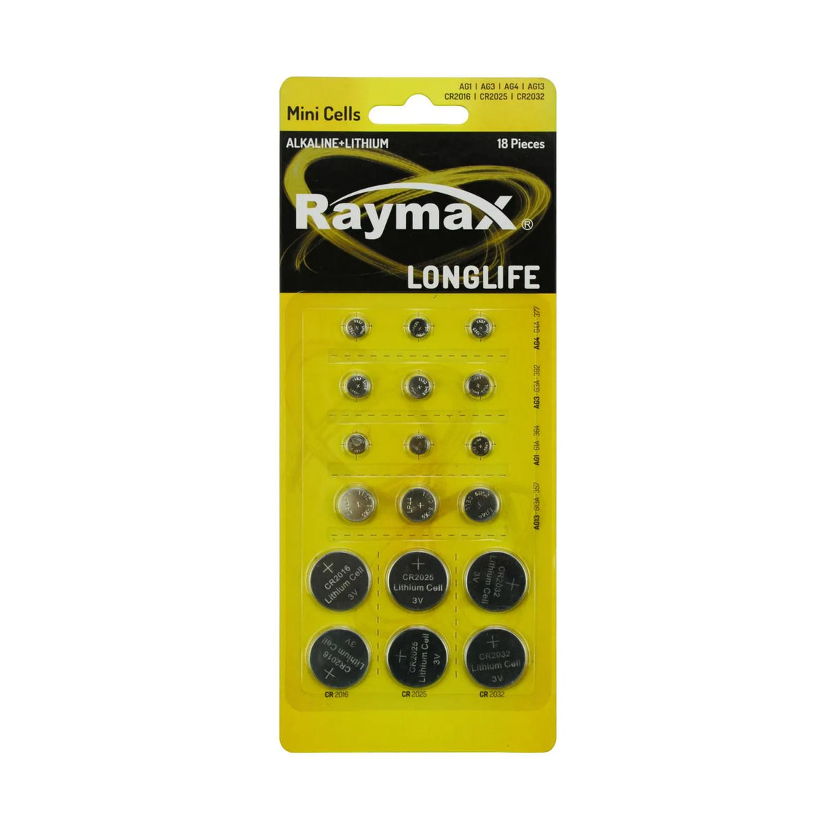 Raymax batterij knoopcel 18 dlg