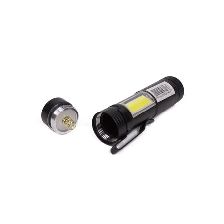 Höfftech Zaklamp LED + COB alu mini 92 x21 mm