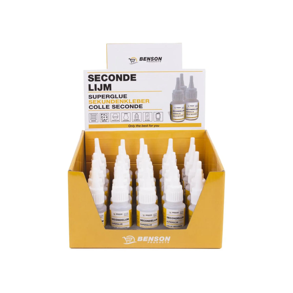 Benson Secondelijm 20 gr display