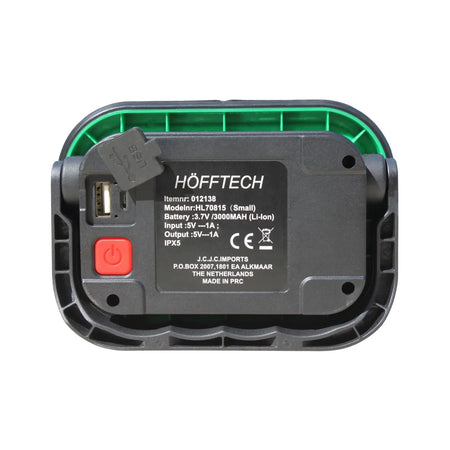 Höfftech Werklamp 10W COB oplaadbaar + power bank 3000 mAh