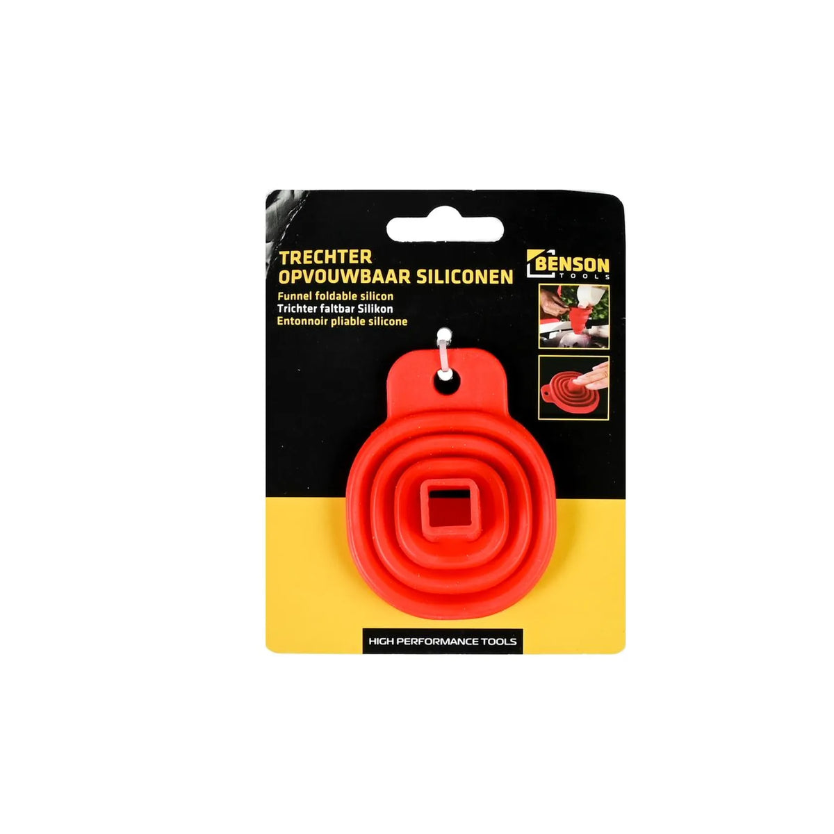 Benson Tools Trechter opvouwbaar siliconen