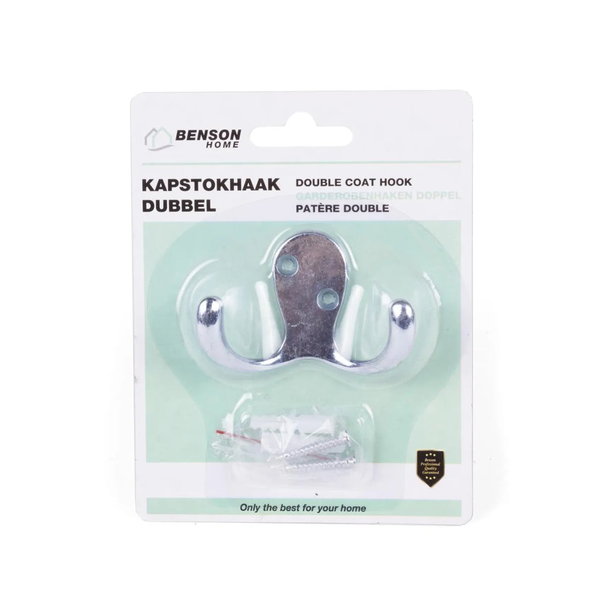 Benson Kapstokhaak dubbel metaal