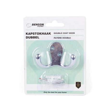 Benson Kapstokhaak dubbel metaal