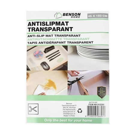 Benson Antislipmat 45 x 150 cm transparant mix