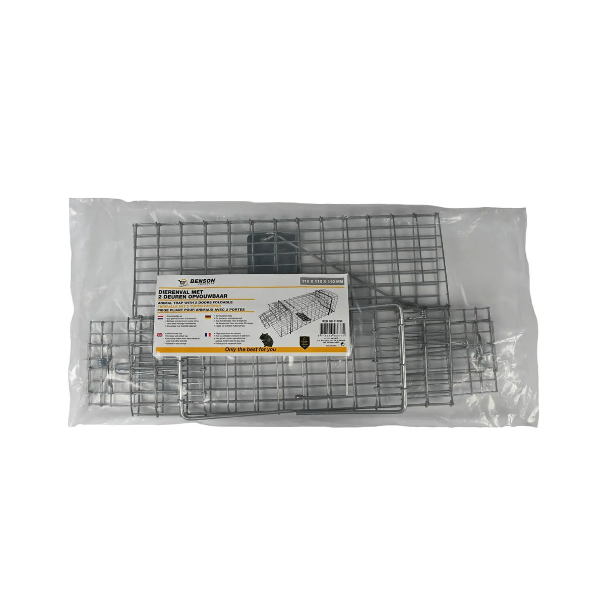 Benson Products Dierenval met 2 deuren opvouwbaar 31 x 11 x 11 cm