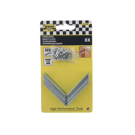 Benson Tools Stoelhoek 8 dlg 60 x 60 x 16 mm