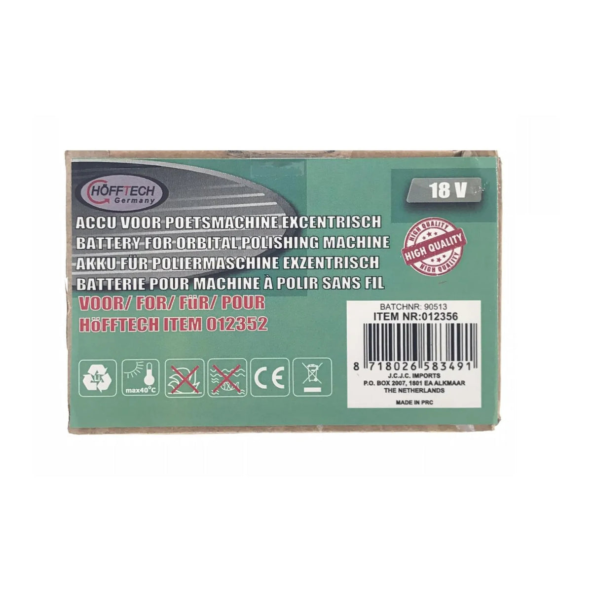 Höfftech Accu 18V voor 012352