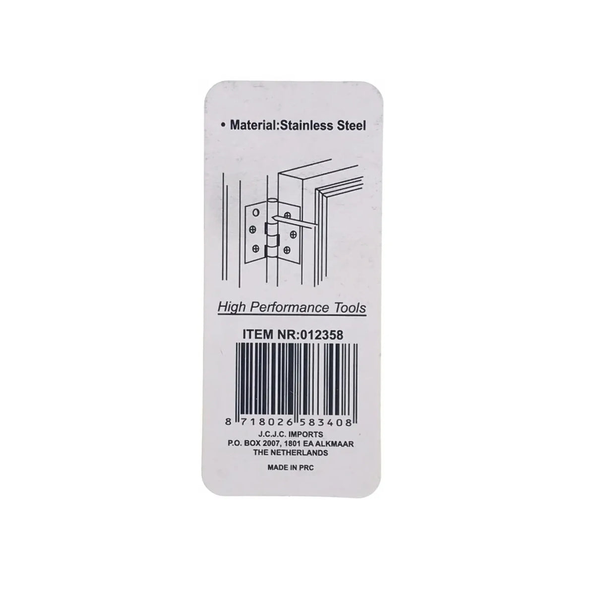 Benson Tools Scharnier 1.5" 2 dlg RVS