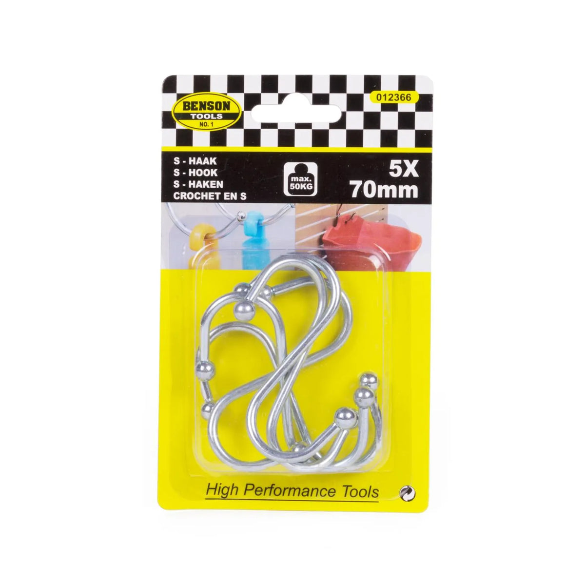 Benson Tools S-haak 75 mm 5 dlg