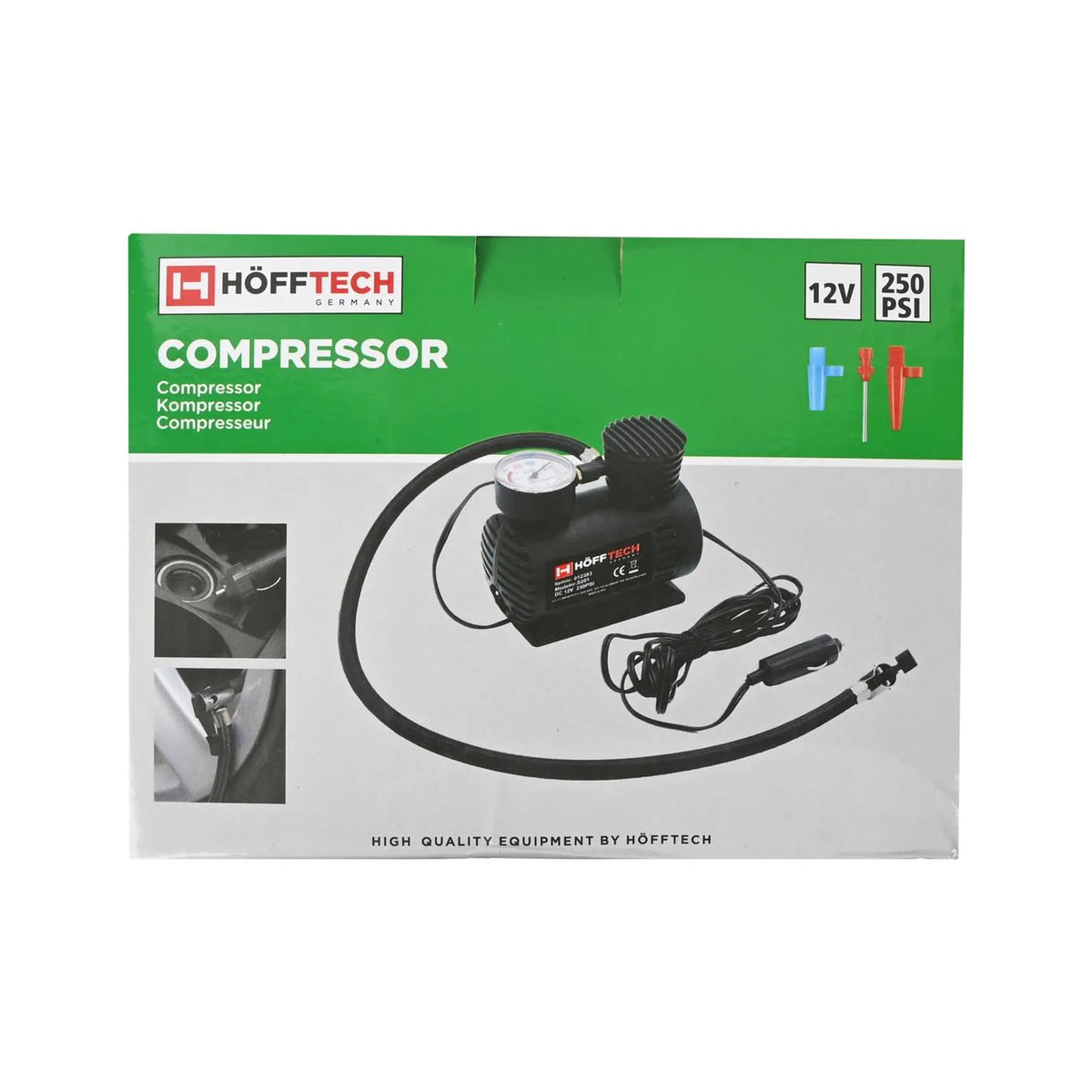 Benson Automotive Compressor 12V 280 psi met accessoires