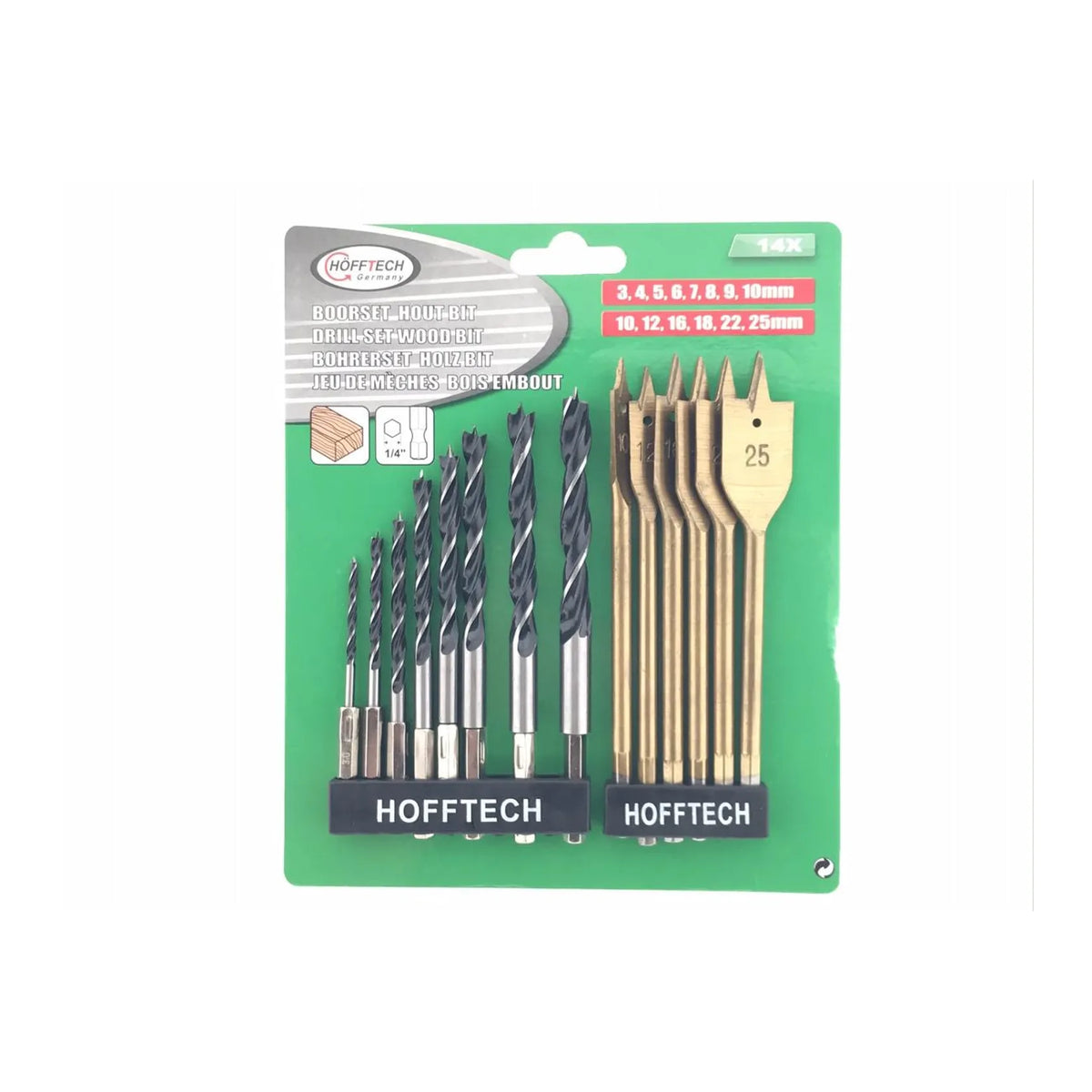 Benson Tools Boorset 14 dlg hout bit