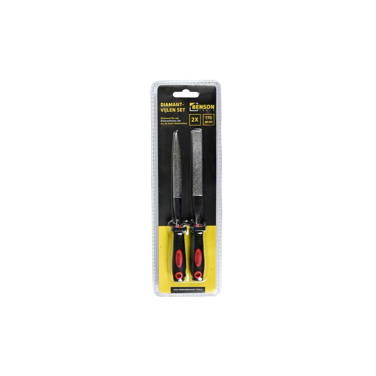 Benson Tools Diamantvijl 2 dlg plat en half rond