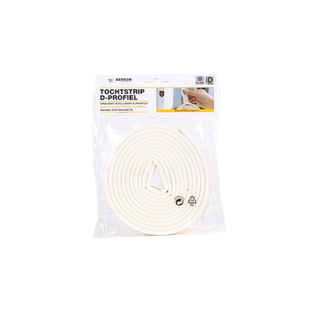 Benson Products Tochtstrip P-profiel 2 x 3 mtr wit
