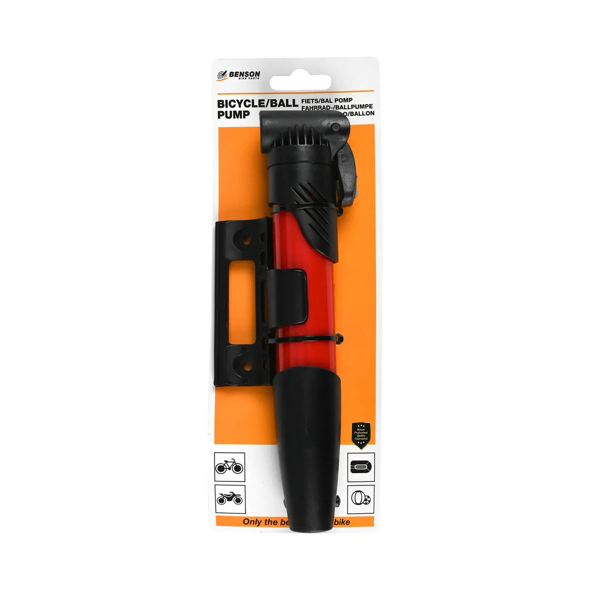 Benson Bike Parts Fietspomp + balpomp compact