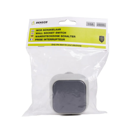 Benson Electric Schakelaar 1-voudig 10A waterdicht IP54