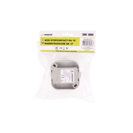 Benson Electric Stopcontact 1-voudig waterdicht IP54