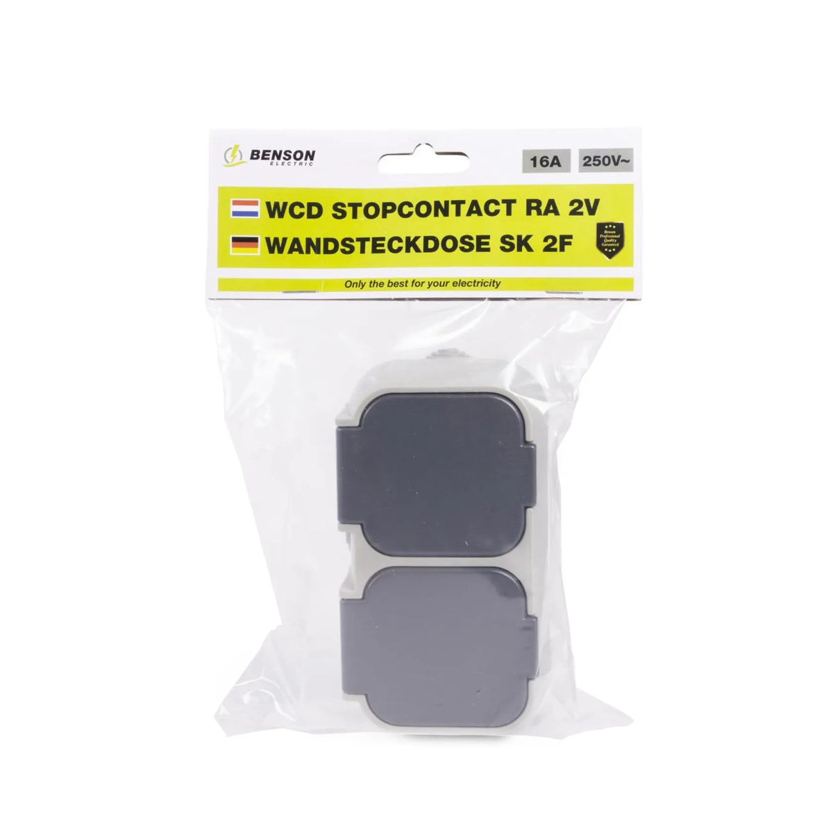 Benson Electric Stopcontact 2-voudig waterdicht IP54