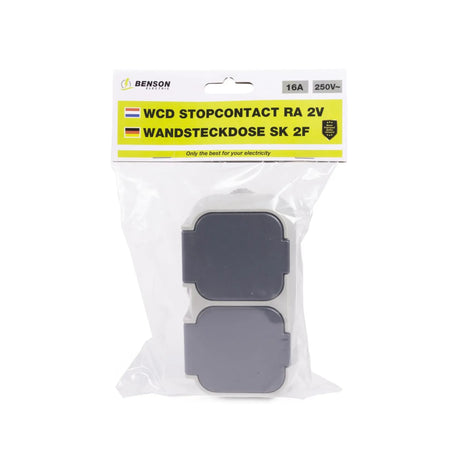 Benson Electric Stopcontact 2-voudig waterdicht IP54