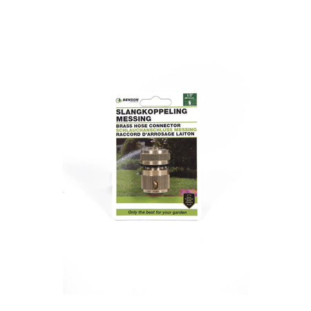 Benson Garden Slangkoppeling messing 1/2"