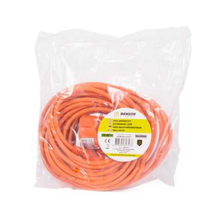 Benson Electric Verlengsnoer 2X1.5 niet geaard 10 mtr oranje