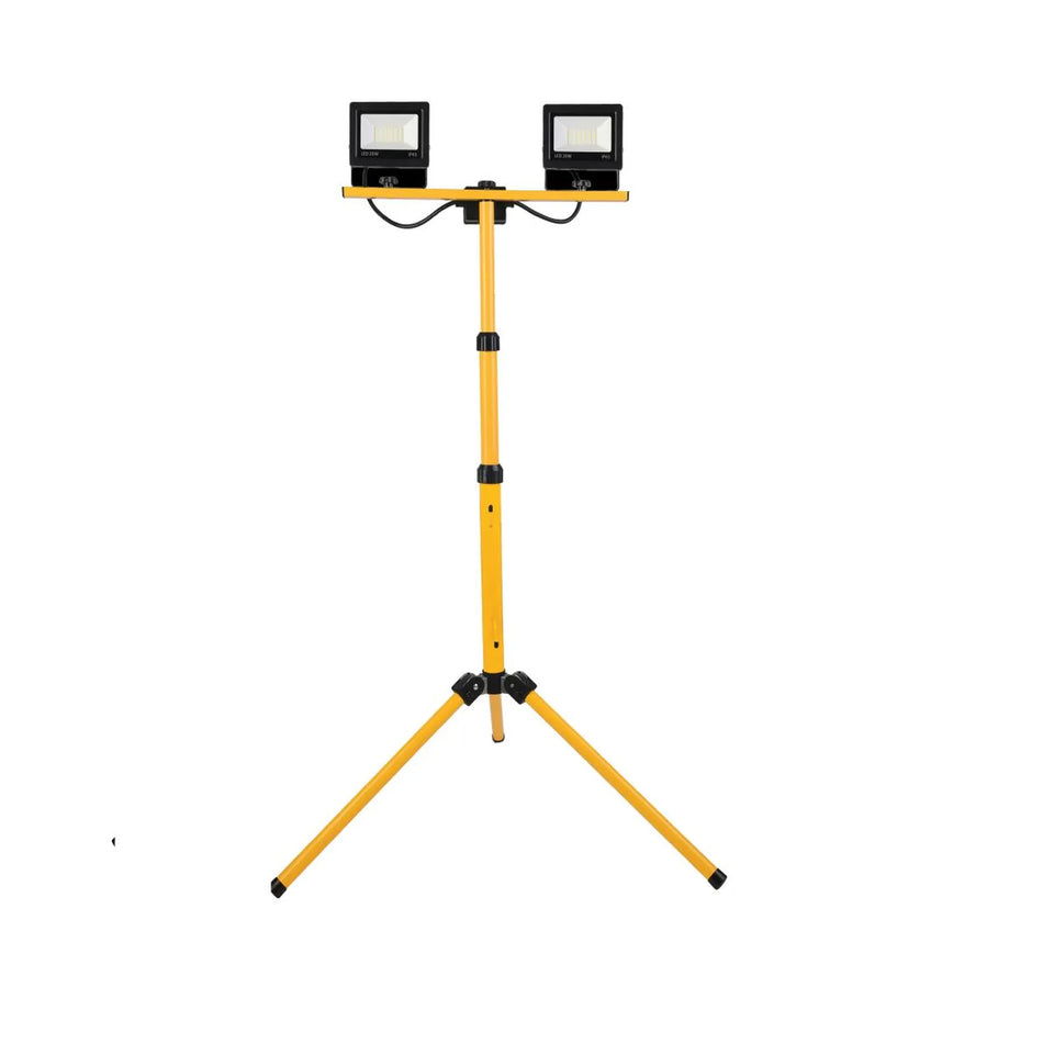 Höfftech LED Werklamp 2 x 20W + telescopische standaard 1.5 mtr