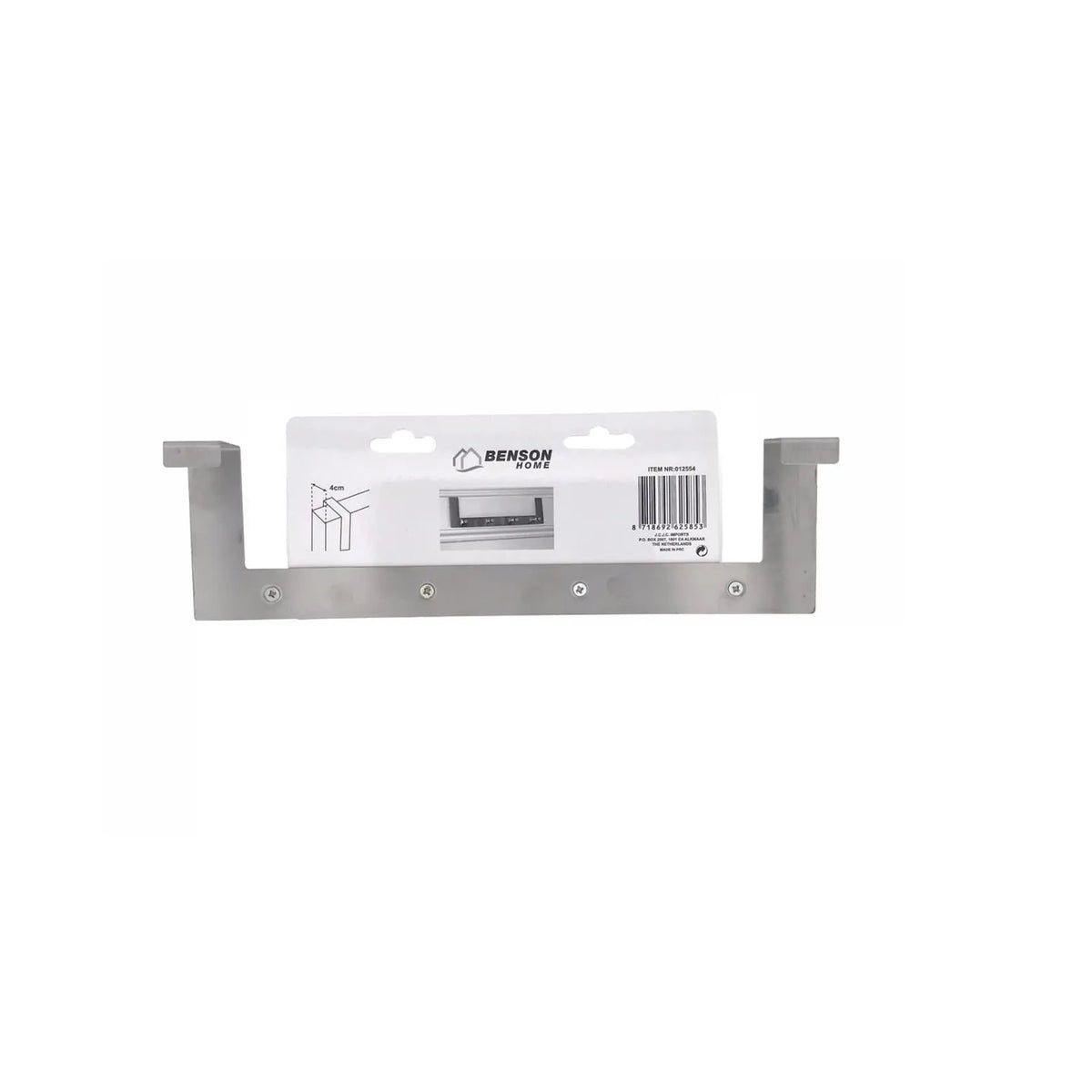 Benson Deurkapstok 4 haken RVS