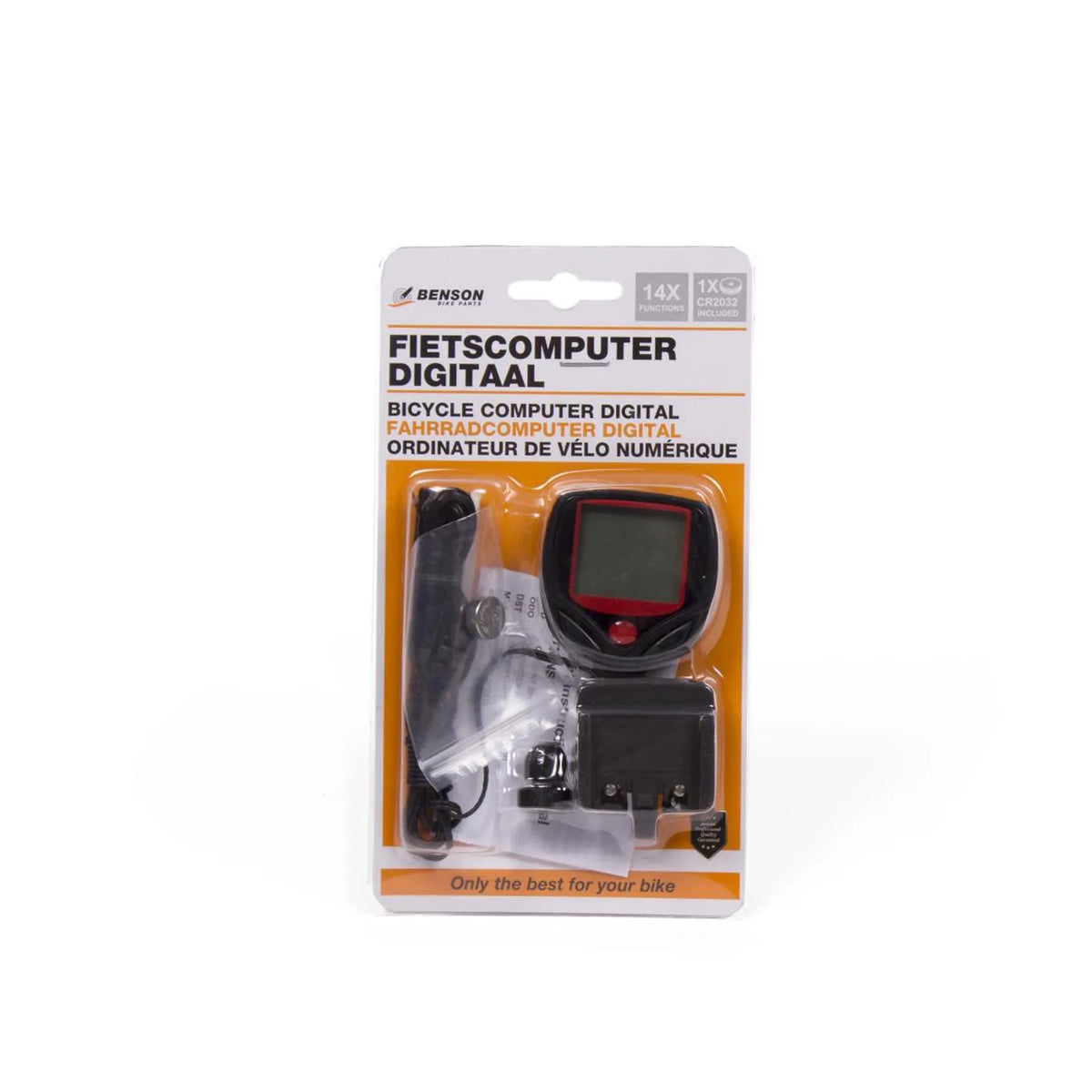 Benson Bike Parts Fietscomputer digitaal bedraad 14 functies