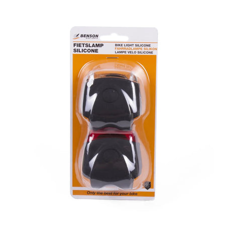 Benson Bike Parts Fietslamp COB 2 dlg silicone