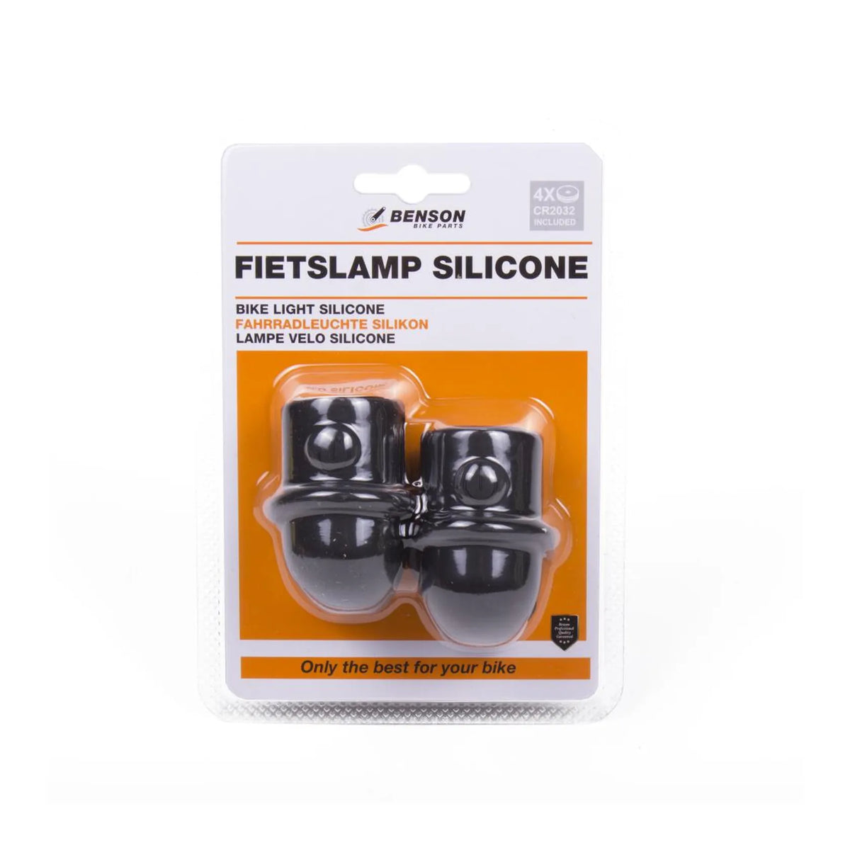 Benson Bike Parts Fietslamp 3 LED 2 dlg silicone