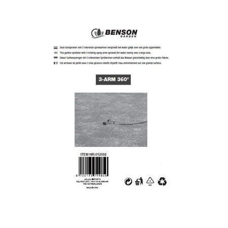 Benson Garden Tuinsproeier 3-arm 360°