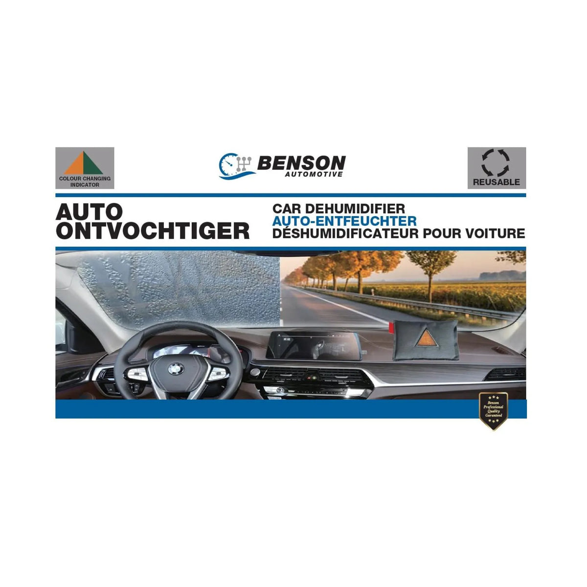 Benson Automotive Auto ontvochtiger herbruikbaar met vochtindicatie