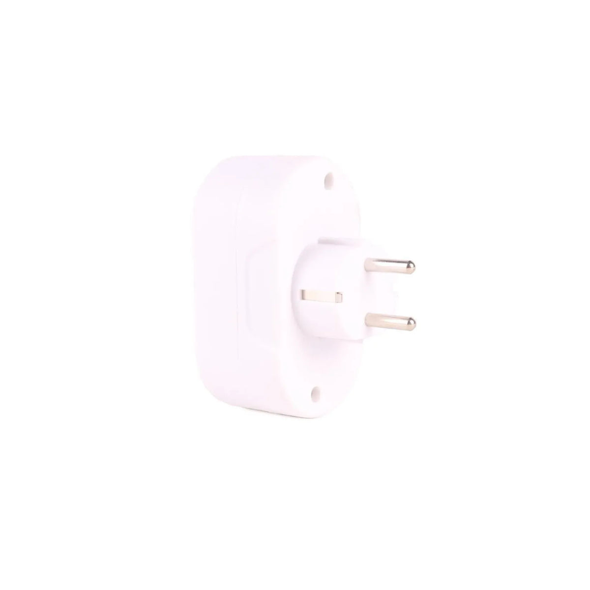 Benson Electric Stekker duo verloop + RA (horizontaal) wit