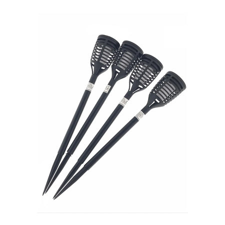 Benson Garden Tuinlamp solar fakkel 41 cm flame effect 4 dlg