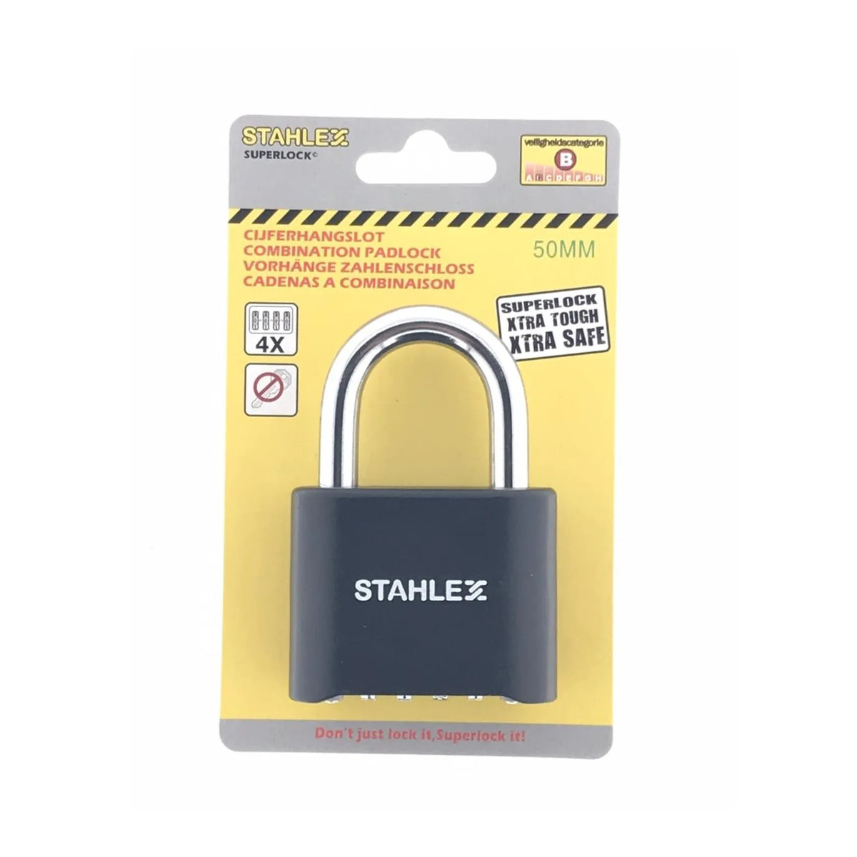 Stahlex Cijferhangslot 50 mm